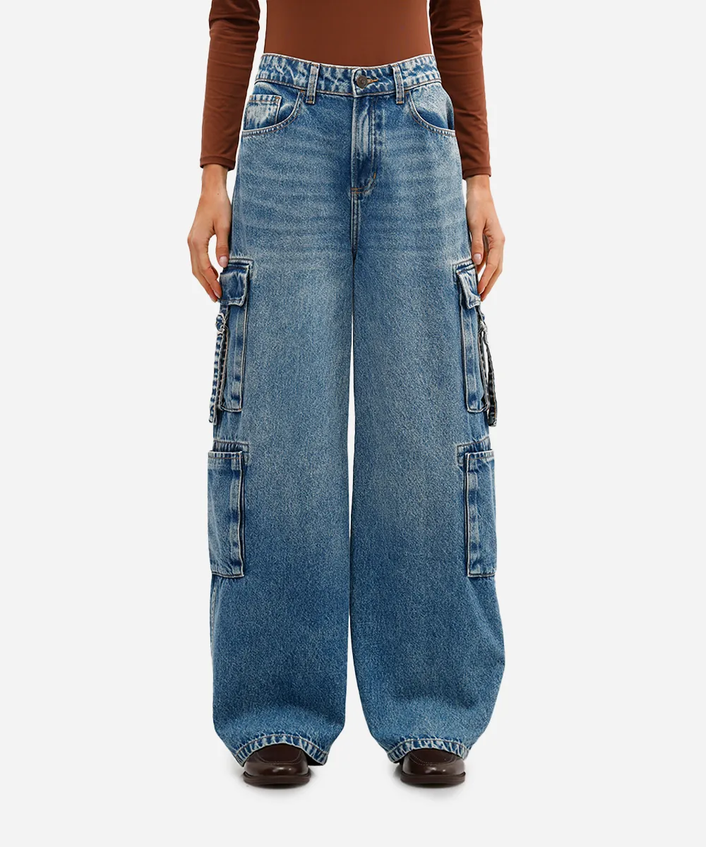 calça cargo feminina jeans