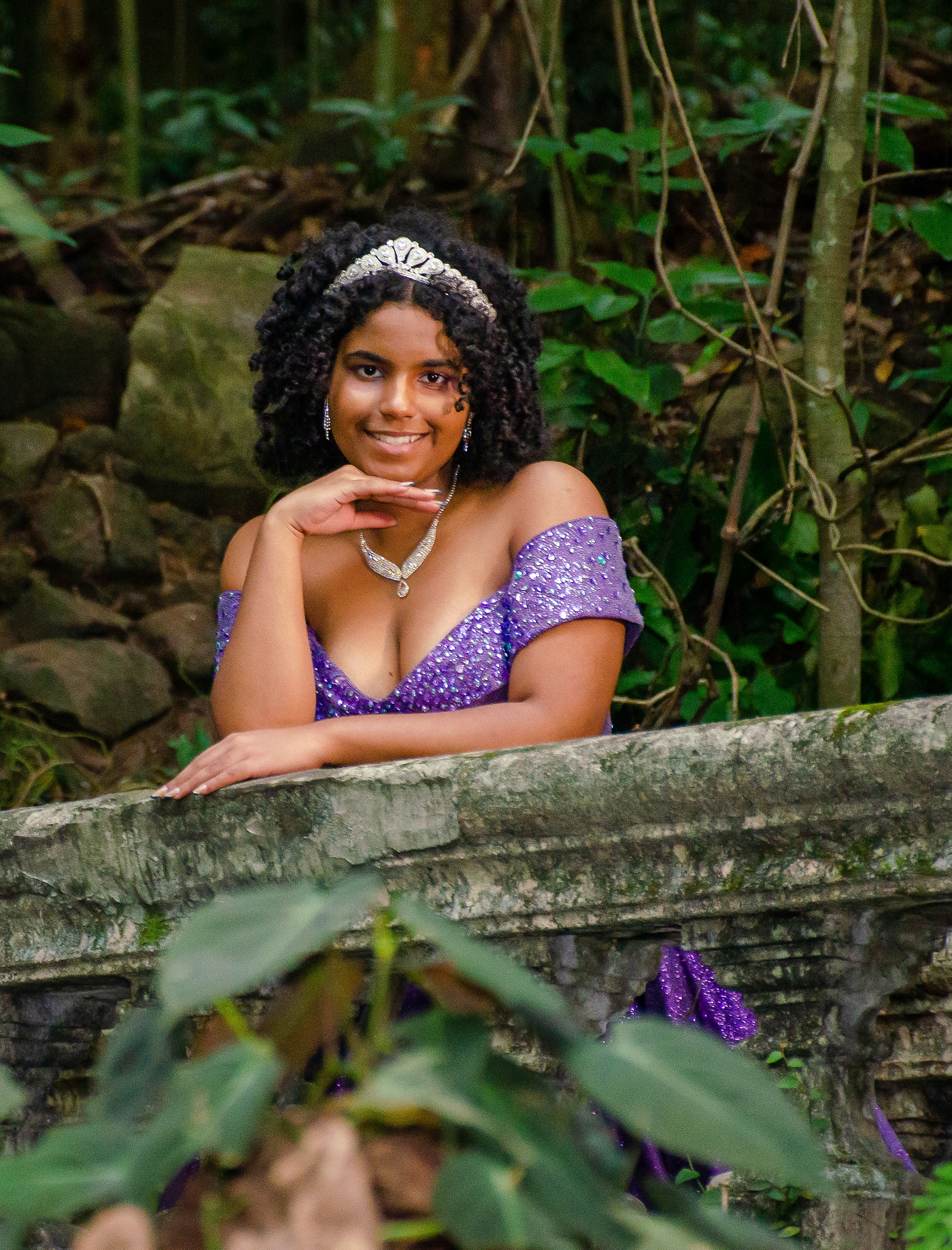 Beatriz em ensaio de debutante